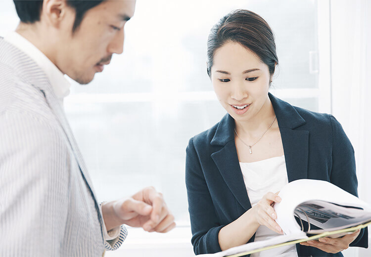 男性社員と女性社員